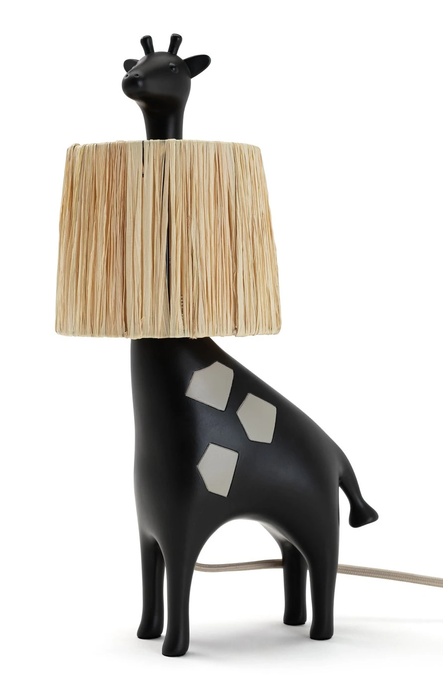 Habitat Kids Giraffe Rattan Table Lamp - Black 4 Habitat Kids Giraffe Rattan Table Lamp - Black - Image 2