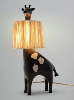 Habitat Kids Giraffe Rattan Table Lamp - Black 15 Habitat Kids Giraffe Rattan Table Lamp - Black -Home Furnishings Store 9568574 R Z002C