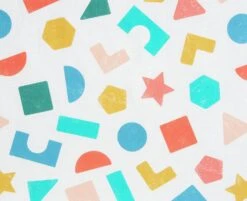 Habitat Kids Colourful Shapes 2 Pack Fitted Sheets - Cot -Home Furnishings Store 9571310 R B002