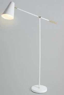 Habitat Vesper Cone Task Floor Lamp - White -Home Furnishings Store 9572632 R Z003C