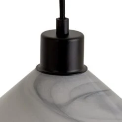 Habitat Lati Marble Glass Pendant - Black & White -Home Furnishings Store 9573569 R Z002A