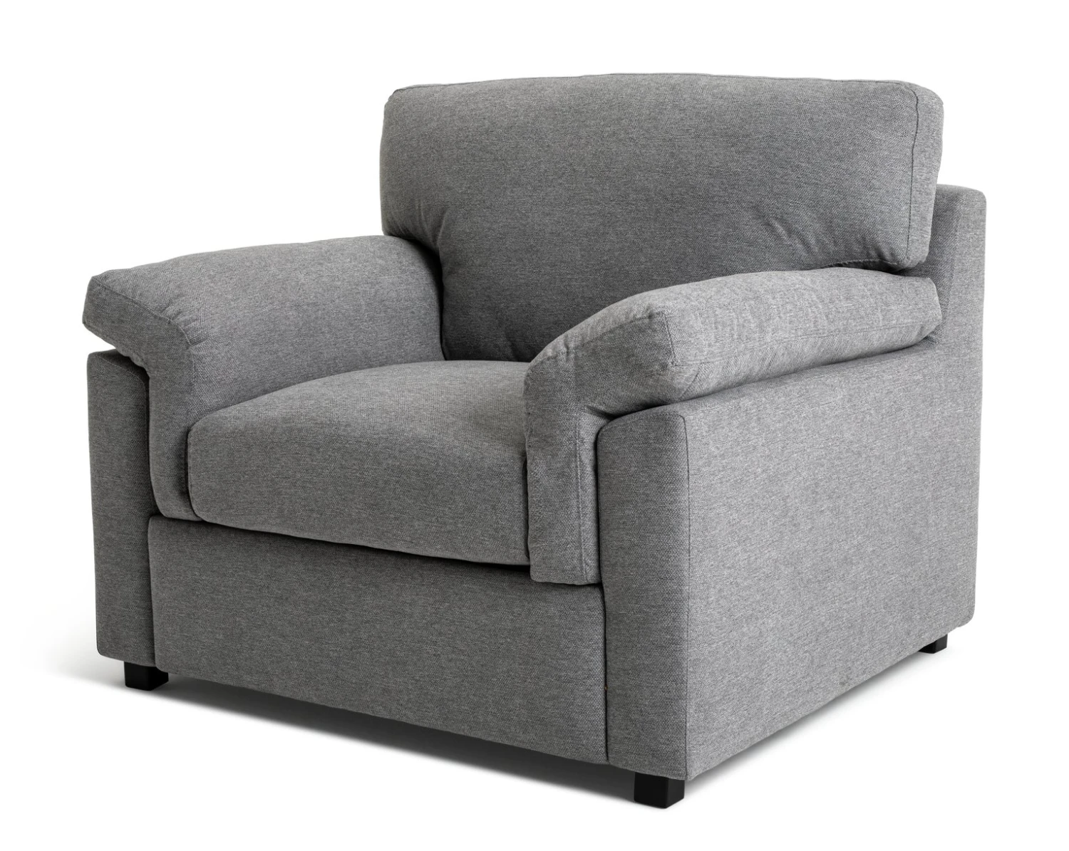 Habitat Florence Fabric Armchair - Grey 7 Habitat Florence Fabric Armchair - Grey - Image 5