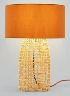 Habitat Luiss Rattan Table Lamp - Orange 15 Habitat Luiss Rattan Table Lamp - Orange -Home Furnishings Store 9575639 R Z002C