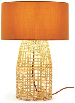 Habitat Luiss Rattan Table Lamp - Orange 12 Habitat Luiss Rattan Table Lamp - Orange -Home Furnishings Store 9575639 R Z007A