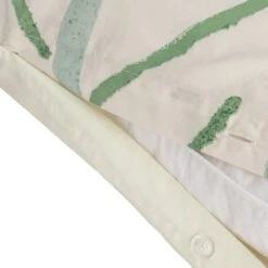 Habitat Cotton 180TC Maxi Leaf Green Bedding Set - Double -Home Furnishings Store 9576119 R Z004A