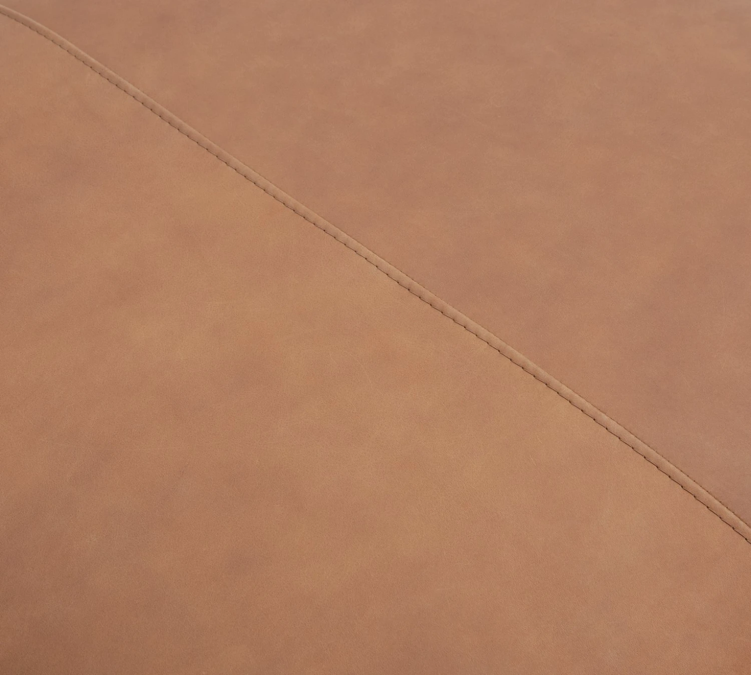 Habitat Florence Leather Ottoman Footstool - Tan 5 Habitat Florence Leather Ottoman Footstool - Tan - Image 3