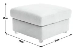 Habitat Florence Leather Ottoman Footstool - Tan 11 Habitat Florence Leather Ottoman Footstool - Tan -Home Furnishings Store 9576267 R E001