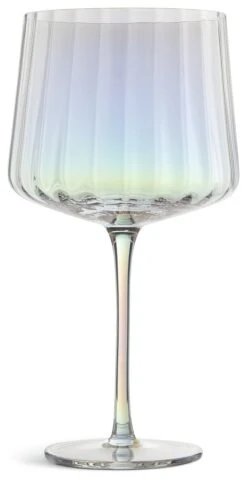 Habitat Iridescent Lustre Fluted Set Of 4 Gin Glass -Home Furnishings Store 9576638 R Z002A