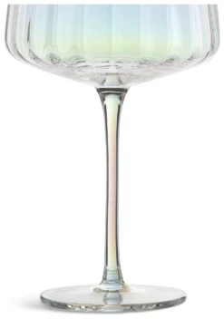 Habitat Iridescent Lustre Fluted Set Of 4 Gin Glass -Home Furnishings Store 9576638 R Z004A
