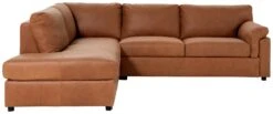 Habitat Florence Leather Left Hand Corner Chaise Sofa - Tan -Home Furnishings Store 9578746 R Z002A