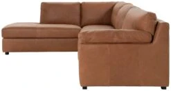 Habitat Florence Leather Left Hand Corner Chaise Sofa - Tan -Home Furnishings Store 9578746 R Z003A