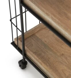 Habitat Kai Wood Drinks Trolley - Black & Mango -Home Furnishings Store 9579271 R Z004A