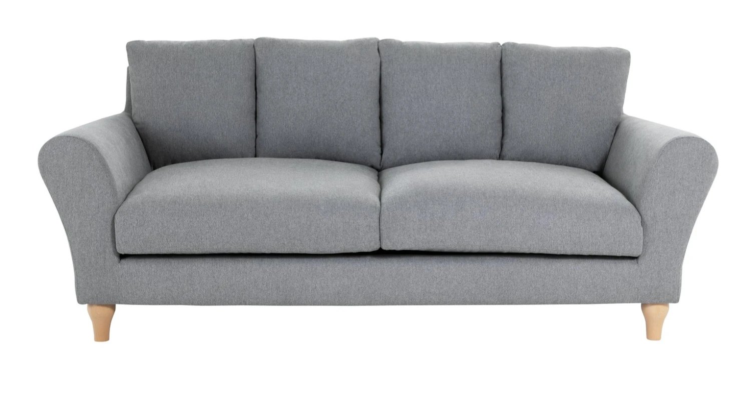 Habitat Carrie Fabric 3 Seater Sofa - Graphite 3 Habitat Carrie Fabric 3 Seater Sofa - Graphite