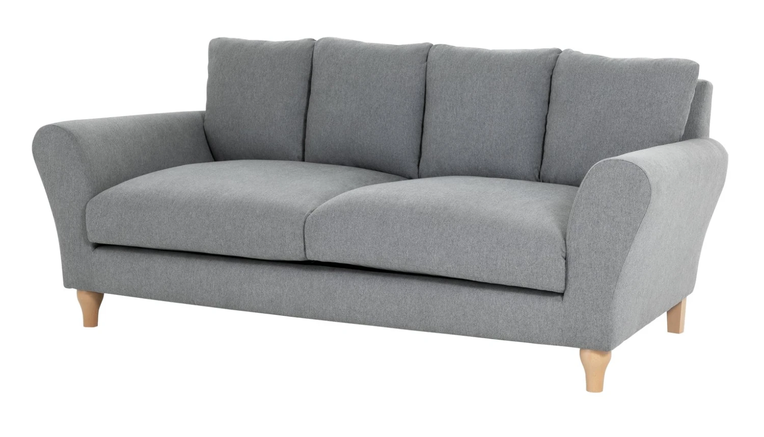 Habitat Carrie Fabric 3 Seater Sofa - Graphite 7 Habitat Carrie Fabric 3 Seater Sofa - Graphite - Image 5