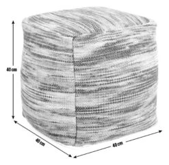 Kaikoo Retba Wool Footstool -Home Furnishings Store 9580947 R E001