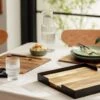 Habitat Set Of 4 Wooden Placemats With Tray 1 Habitat Set Of 4 Wooden Placemats With Tray -Home Furnishings Store 9581317 R Z001A