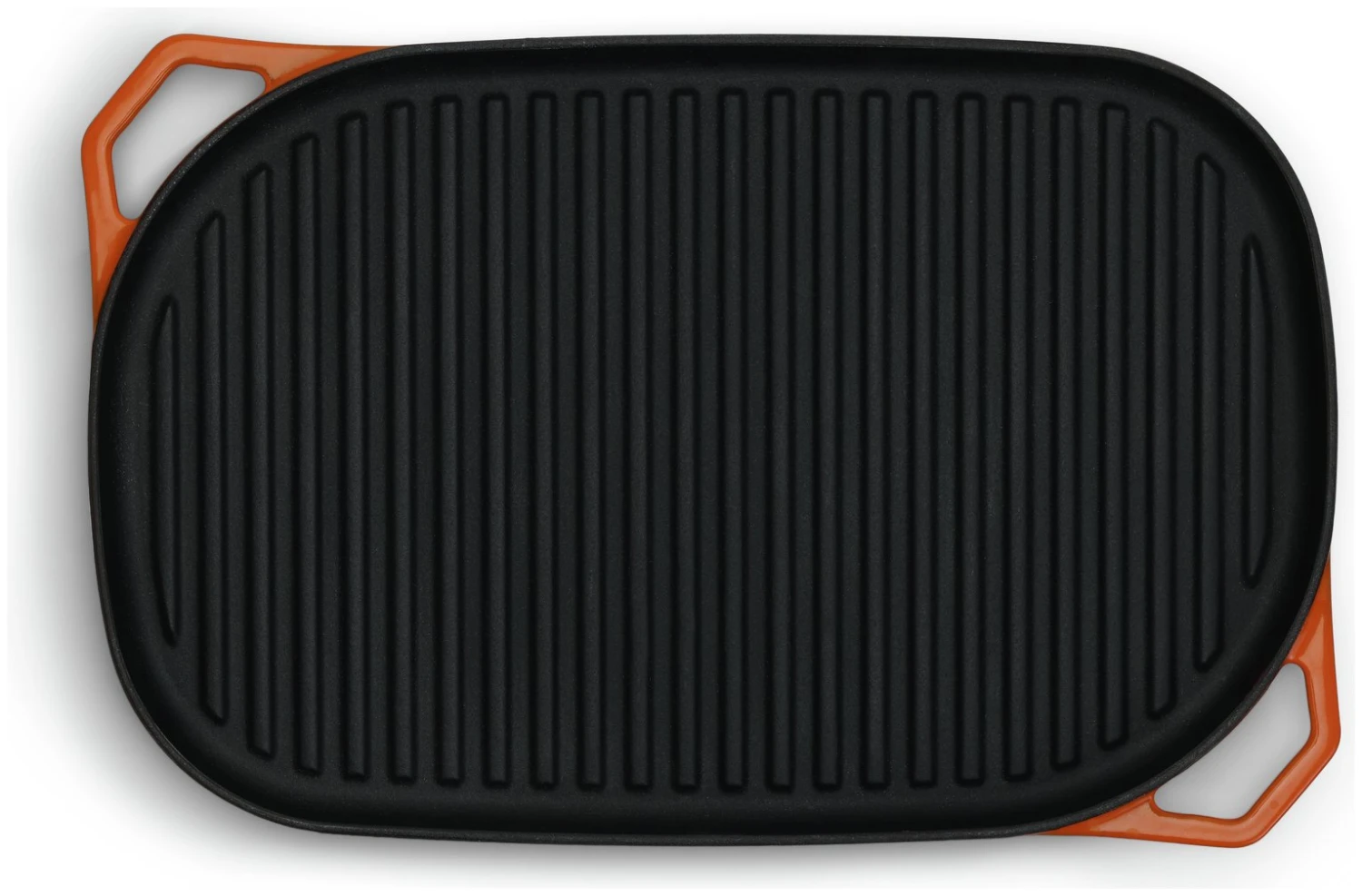 Habitat Large Cast Iron Grill Pan - Orange 6 Habitat Large Cast Iron Grill Pan - Orange - Image 4