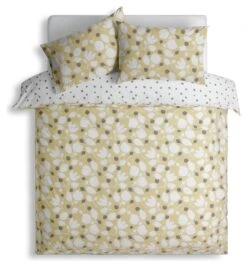 Habitat Scandi Floral Yellow & White Bedding Set - Single -Home Furnishings Store 9584455 R Z002A
