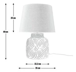 Habitat Lynx Brush Stroke Ceramic Table Lamp - Black & White 11 Habitat Lynx Brush Stroke Ceramic Table Lamp - Black & White -Home Furnishings Store 9585289 R E001