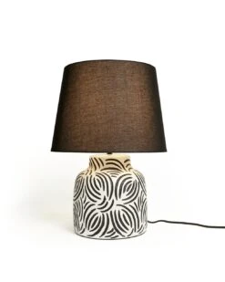 Habitat Lynx Brush Stroke Ceramic Table Lamp - Black & White 15 Habitat Lynx Brush Stroke Ceramic Table Lamp - Black & White -Home Furnishings Store 9585289 R Z002C