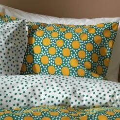 Habitat Sunburst Geo Green & Mustard Bedding Set - Single -Home Furnishings Store 9588042 R Z006A
