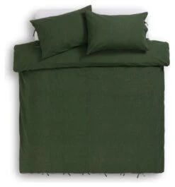 Habitat Cotton Textured Plain Green Bedding Set - Single -Home Furnishings Store 9588736 R Z002A
