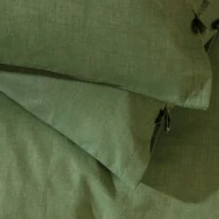 Habitat Cotton Textured Plain Green Bedding Set - Single -Home Furnishings Store 9588736 R Z003A