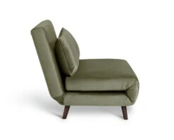 Habitat Roma Small Double Velvet Chairbed - Sage Green -Home Furnishings Store 9590322 R Z004A