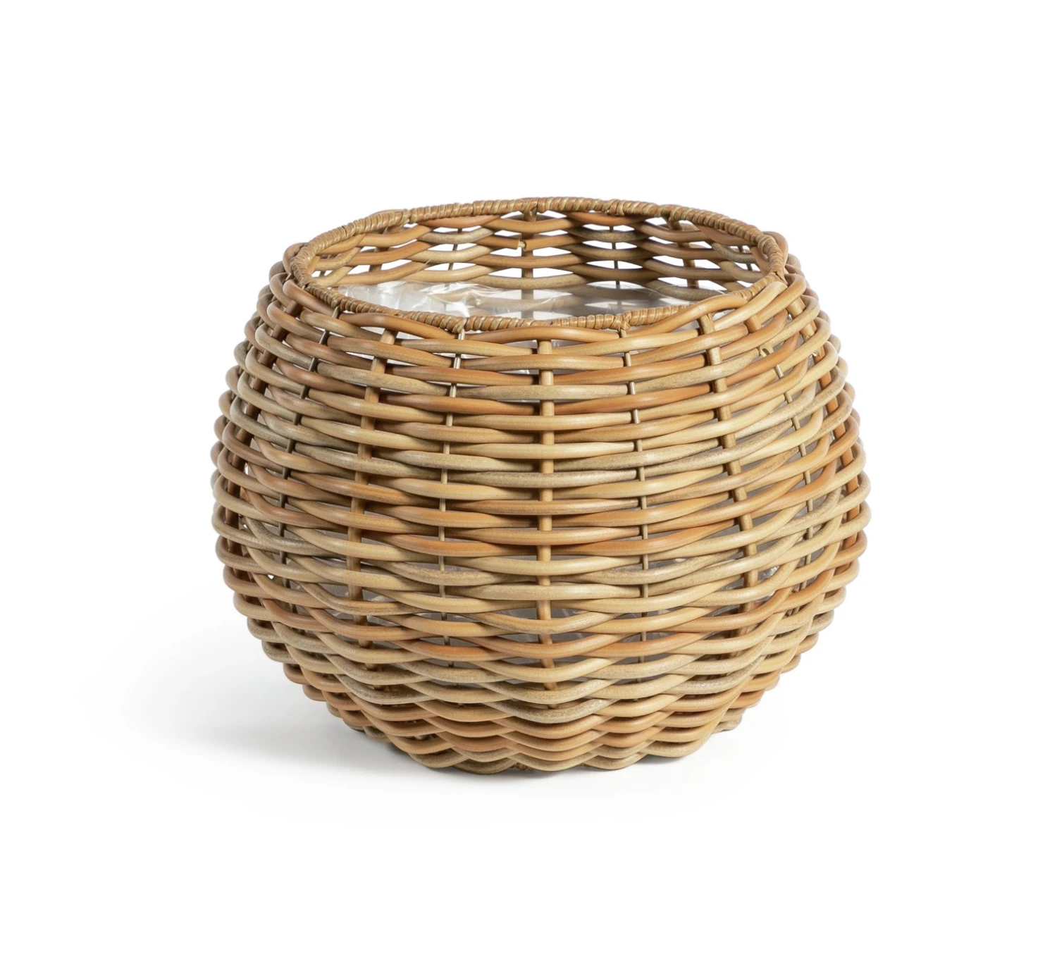 Habitat Round Rattan Planter - Natural 3 Habitat Round Rattan Planter - Natural