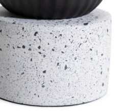 Habitat Rallie Smoked Glass Terrazzo Table Lamp – Grey -Home Furnishings Store 9595396 R Z003A