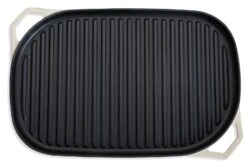 Habitat Large Cast Iron Grill Pan - Cream 11 Habitat Large Cast Iron Grill Pan - Cream -Home Furnishings Store 9596120 R Z005A