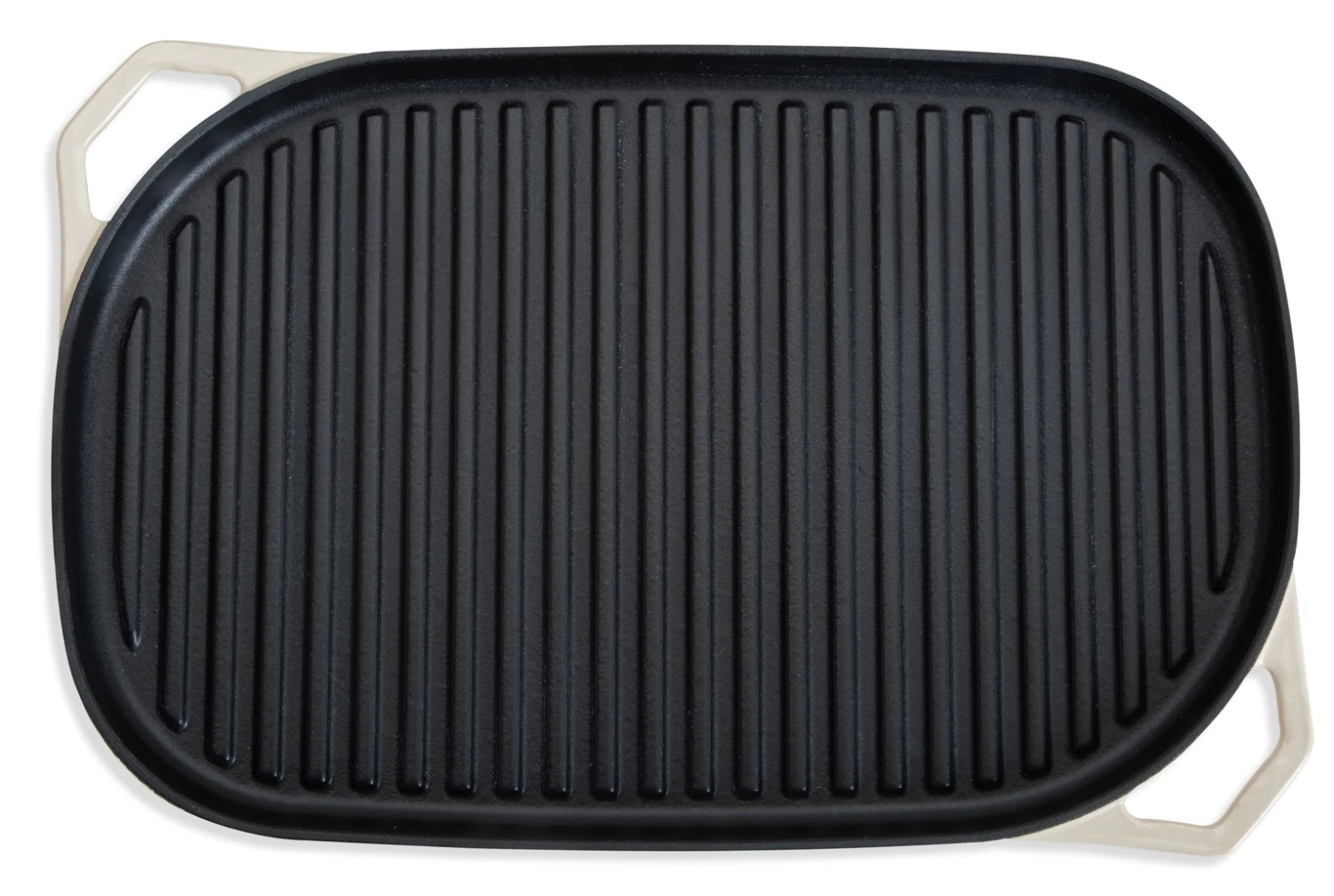 Habitat Large Cast Iron Grill Pan - Cream 7 Habitat Large Cast Iron Grill Pan - Cream - Image 5