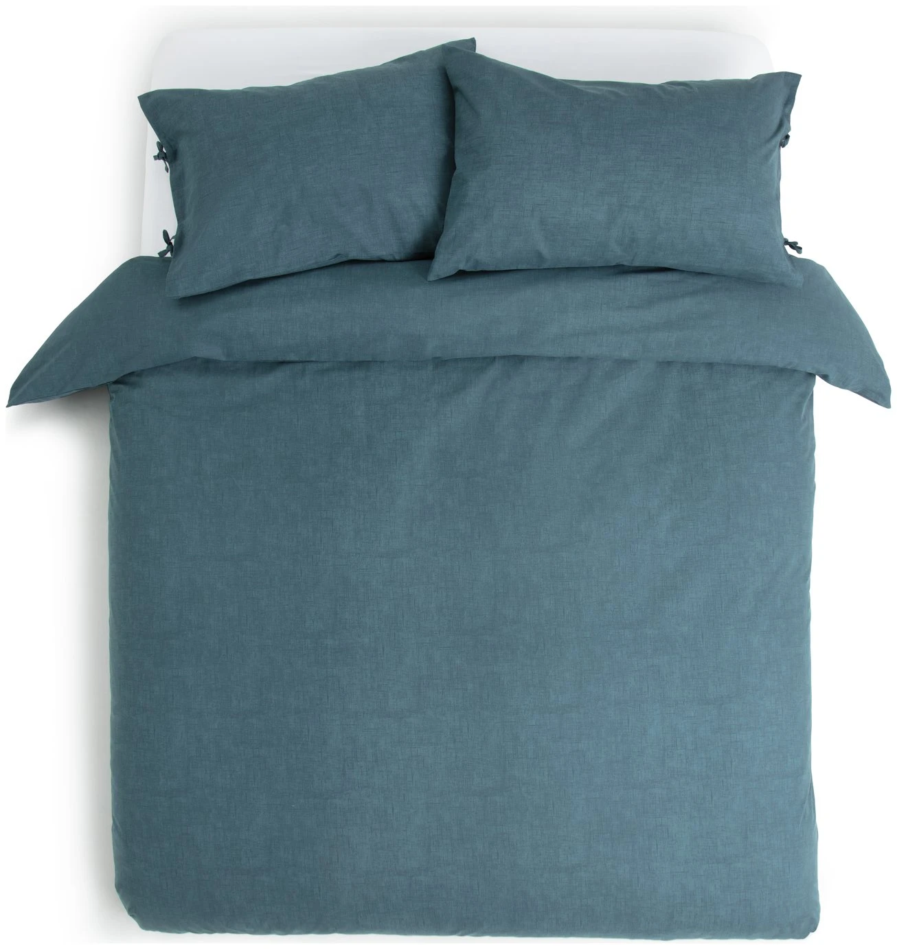 Habitat Herbalist Cotton Textured Blue Bedding Set - Single 5 Habitat Herbalist Cotton Textured Blue Bedding Set - Single - Image 3