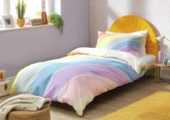 Habitat Kids Rainbow Panel Multicolour Bedding Set - Toddler -Home Furnishings Store 9601493 R Z006A