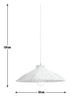 Habitat Apus Rattan Pendant - Whitewash -Home Furnishings Store 9602155 R E001