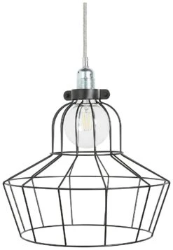 Habitat Indus Large Country Wire Shade - Black -Home Furnishings Store 9602928 R Z001C