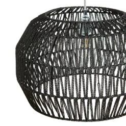 Habitat Neda Rope 55cm Shade - Black -Home Furnishings Store 9604359 R Z002A