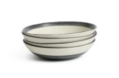 Habitat Stripe 4 Piece Stoneware Pasta Bowl - Blue -Home Furnishings Store 9605554 R Z002A