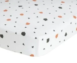 Habitat Kids Cotton Geo Shapes Pack Of 2 Fitted Sheet - Cot -Home Furnishings Store 9605877 R Z001A