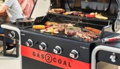 Char-Broil 4 Burner Gas And Charcoal BBQ -Home Furnishings Store 9606560 R Z003A