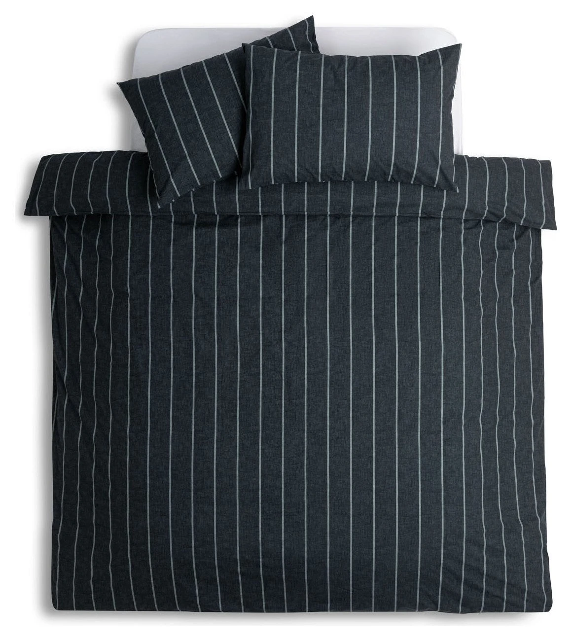 Habitat Cotton Modern Country Stripe Navy Bedding Set-Single 5 Habitat Cotton Modern Country Stripe Navy Bedding Set-Single - Image 3