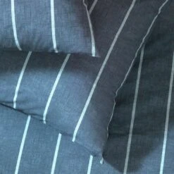 Habitat Cotton Modern Country Stripe Navy Bedding Set-Single 11 Habitat Cotton Modern Country Stripe Navy Bedding Set-Single -Home Furnishings Store 9608740 R Z003A