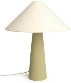 Habitat Conical Ceramic Table Lamp - Olive & Beige -Home Furnishings Store 9610264 R Z001C