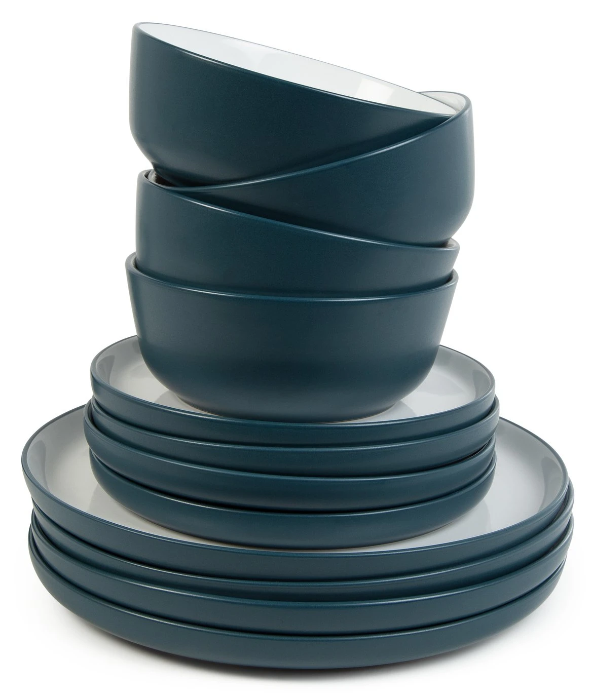 Habitat Two Tone 16 Piece Stoneware Dinner Set 5 Habitat Two Tone 16 Piece Stoneware Dinner Set - Image 3