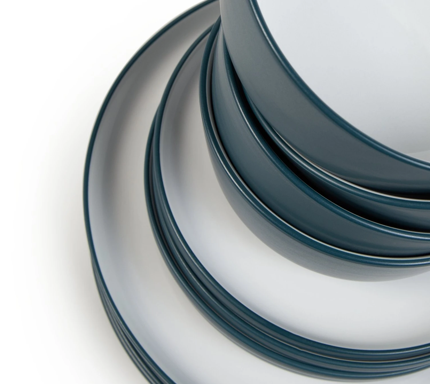 Habitat Two Tone 16 Piece Stoneware Dinner Set 8 Habitat Two Tone 16 Piece Stoneware Dinner Set - Image 6