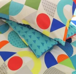 Habitat Kids Geo Shapes Twin Pack Bedding Set - Double -Home Furnishings Store 9610790 R Z003A