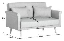 Habitat Evie Fabric 2 Seater Sofa In A Box - Navy Blue -Home Furnishings Store 9612437 R E020