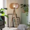 Habitat Achille Ash Wooden Tripod Floor Lamp - Oak -Home Furnishings Store 9615489 R Z001A