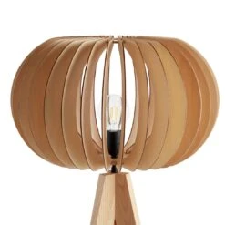 Habitat Achille Ash Wooden Tripod Floor Lamp - Oak -Home Furnishings Store 9615489 R Z005A