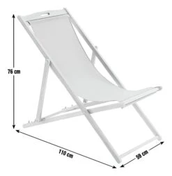 Habitat Folding Wooden Garden Deck Chair - White -Home Furnishings Store 9622829 R E001